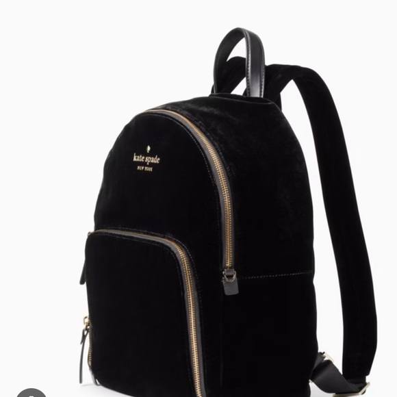 kate spade Black Velvet Backpack - Picture 2 of 3